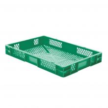 Stapelbare Transportkiste TK2 600x400x75 mm (lxbxh) grün