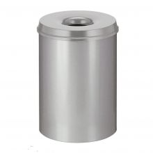 Flammhemmender Abfallbehälter 30 Liter grau