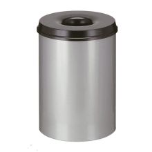 Selbstlöschender Papierkorb 50 Liter grau-schwarz