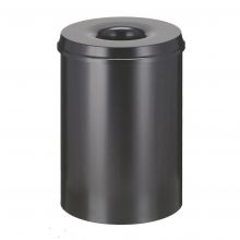 Flammhemmender Abfallbehälter 30 Liter schwarz