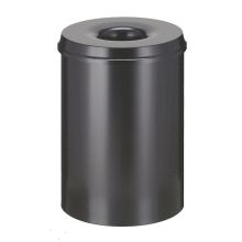Brandhemmender Papierbehälter 30 Liter schwarz