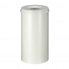 Flammenlöschender Papierkorb 50 Liter weiß