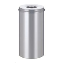 Flammenlöschender Papier-Lagerbehälter 50 Liter silber