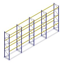 Vorteilsreihe gebrauchte Esmena Palettenregal 4200x11175x1050 mm (HxBxT) 3 Ebenen