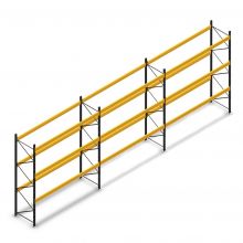 Voordeelrij gebruikte Polypal palletstelling 6250x11240x1100 mm (hxbxd) 3 niveaus