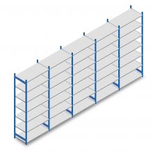 Vorteilsreihe gebrauchte Dexion Impex Fachbodenregal 2285x5180x460 mm (hxbxt) 7 Ebenen