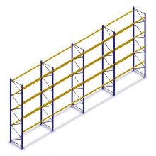 Vorteilsreihe gebrauchte Esmena Palettenregal 5250x11300x1100mm (hxbxt) 4 Ebenen