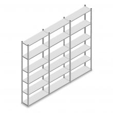 Vorteilsreihe Fachbodenregal Light Duty 2500x3000x300 mm (hxbxt) 6 Ebenen