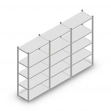Vorteilsreihe Fachbodenregal Medium Duty 2000x3000x500 mm (hxbxt) 5 Ebenen verzinkt