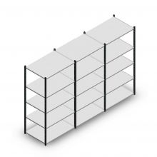 Vorteilsreihe Fachbodenregal Medium Duty 2000x3000x700 mm (hxbxt) 5 Ebenen anthrazit