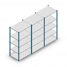 Vorteilsreihe Fachbodenregal Medium Duty 2000x3000x700 mm (hxbxt) 5 Ebenen blau