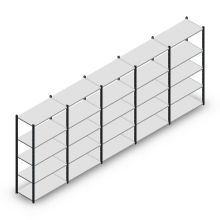 Vorteilsreihe Fachbodenregal Medium Duty 2000x5000x500 mm (HxBxT) 5 Ebenen anthrazit