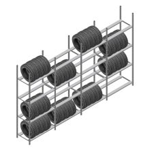Vorteilsreihe Reifenregal Medium Duty 2500x4000x700 mm (HxBxT) 4 Ebenen
