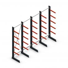 Vorteilsreihe Medium Duty Kragarmregal einseitig 3000x4000x600 mm (hxbxt) 5 Ebenen