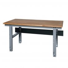 Werkbank mit Eichenholzplatte in der Höhe verstellbar