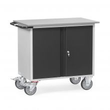 Werkstattwagen aus Stahlblech 400 kg mit Doppeltüren 985x590 mm (lxb) anthrazit