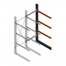 Schweres Kragarmregal einseitig 3000x1000x1000mm (hxbxt) 3 Ebenen Anbauregal