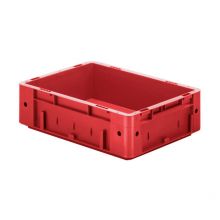 Schwere stapelbare Transportbox VTK0 400x300x120 mm (lxbxh) rot