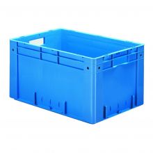Schwere stapelbare Transportkiste VTK0 600x400x320 mm (lxbxh) blau