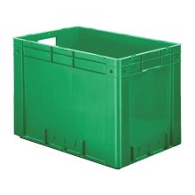 Schwere stapelbare Transportkiste VTK0 600x400x420 mm (lxbxh) grün