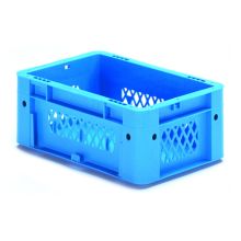 Schwere stapelbare Transportbox VTK1 300x200x120 mm (lxbxh) blau