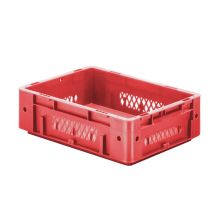 Schwere stapelbare Transportbox VTK1 400x300x120 mm (lxbxh) rot