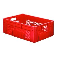 Schwere stapelbare Transportbox VTK1 600x400x210 mm (lxbxh) rot