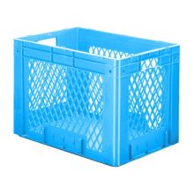 Schwere stapelbare Transportbox VTK1 600x400x420 mm (lxbxh) blau