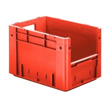 Schwere stapelbare Transportkiste VTK4 400x300x270 mm (lxbxh) rot