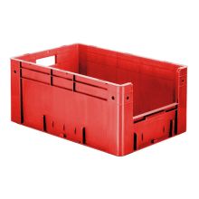 Schwere stapelbare Transportkiste VTK4 600x400x270 mm (lxbxh) rot