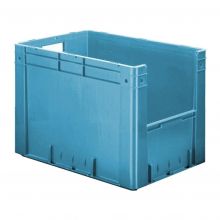 Schwere stapelbare Transportkiste VTK4 600x400x420 mm (lxbxh) blau
