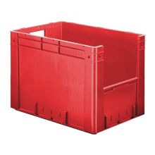 Schwere stapelbare Transportkiste VTK4 600x400x420 mm (lxbxh) rot