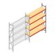 Weitspannregal AR 2000x2010x400 mm (hxbxt) 4 Ebenen verzinkt Anbauregal
