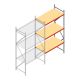 Weitspannregal AR 2000x2250x800 mm (hxbxt) 3 Ebenen verzinkt Anbauregal