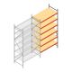 Weitspannregal AR 2250x2010x800 mm (hxbxt) 6 Ebenen verzinkt Anbauregal