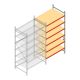 Weitspannregal AR 2250x2010x1000 mm (hxbxt) 6 Ebenen verzinkt Anbauregal