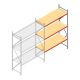 Weitspannregal AR 2500x1850x800 mm (hxbxt) 3 Ebenen verzinkt Anbauregal