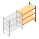 Weitspannregal AR 2500x2250x1000 mm (hxbxt) 3 Ebenen verzinkt Anbauregal mit vormontierten Rahmen