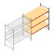 Weitspannregal AR 2500x2250x1000 mm (hxbxt) 3 Ebenen verzinkt Anbauregal mit vormontierten Rahmen