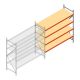 Weitspannregal AR 2500x2250x800 mm (hxbxt) 4 Ebenen verzinkt Anbauregal
