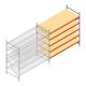Weitspannregal AR 3000x2250x1000 mm (hxbxt) 5 Ebenen verzinkt Anbauregal