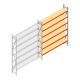 Weitspannregal AR 3000x2700x400 mm (hxbxt) 6 Ebenen verzinktes Anbauregal mit vormontierten Rahmen