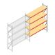 Weitspannregal AR 3000x2700x600 mm (hxbxt) 4 Ebenen verzinkt Anbauregal