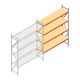Weitspannregal AR 3000x2700x600 mm (hxbxt) 4 Ebenen verzinkt Anbauregal