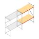 Weitspannregal AR 3000x2700x1000 mm (hxbxt) 2 Ebenen verzinkt Anbauregal