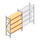 Weitspannregal AR 2500x1850x600 mm (hxbxt) 4 Ebenen verzinkt Anfangsregal