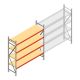 Teilweise gebrauchtes AR Weitspannregal 2000x2400x600 mm (HxBxT) 4 Ebenen Grundregal