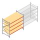 Weitspannregal AR 2250x2700x1200 mm (hxbxt) 4 Ebenen verzinkt Anfangsregal mit vormontierten Rahmen