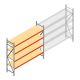 Weitspannregal AR 2500x2700x600 mm (hxbxt) 4 Ebenen verzinkt Anfangsregal