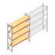 Weitspannregal AR 3000x2700x600 mm (hxbxt) 4 Ebenen verzinkt Anfangsregal
